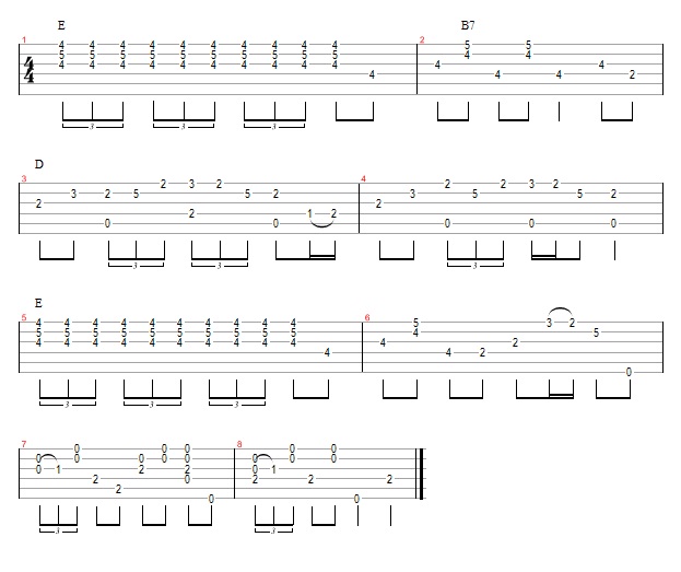 Classic Acoustic Blues in E