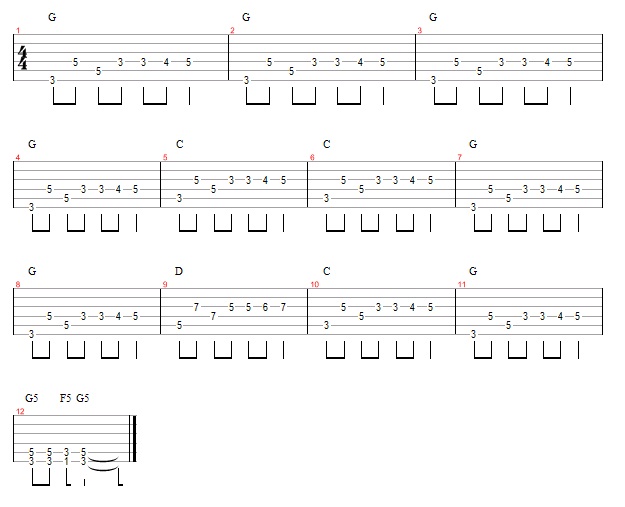 Easy Rhythm in G