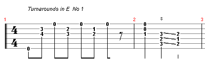 Turnarounds in E No 1