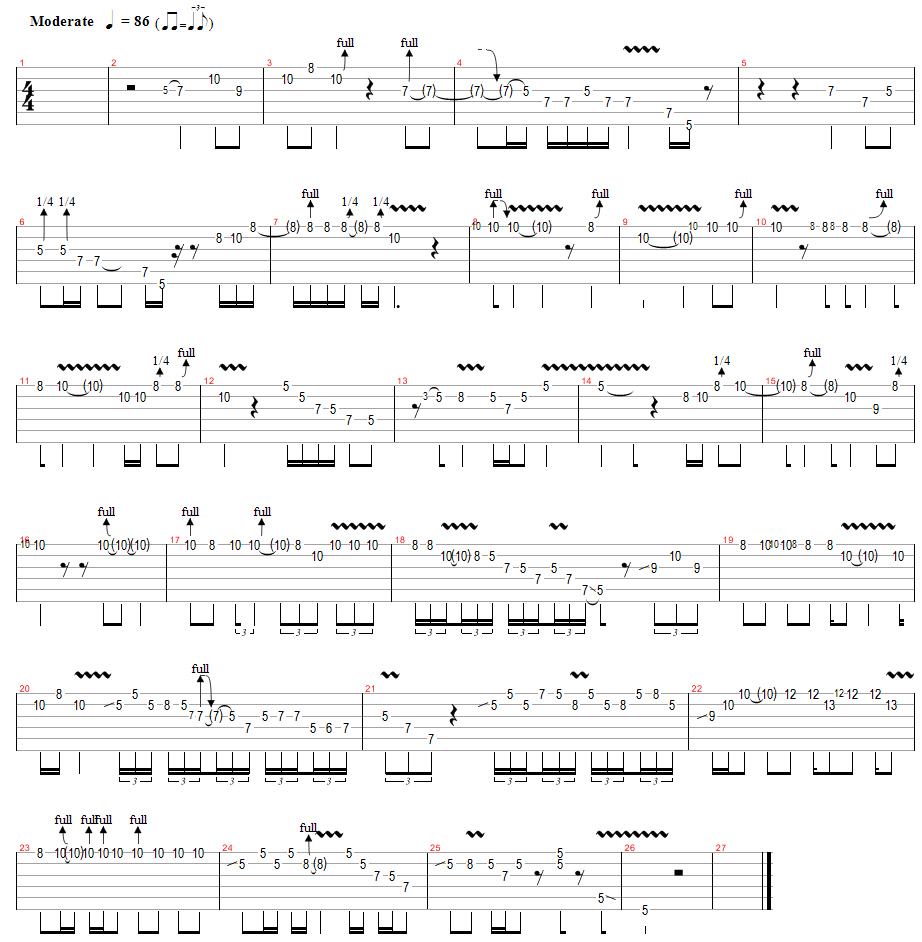 Albert King Style Solo