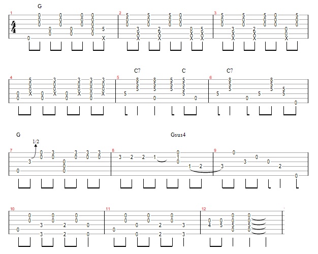 Classic Blues Fingerpicking in Open-G 1