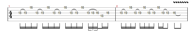 Blues Lick July 2017 Repeating Lick in Bm