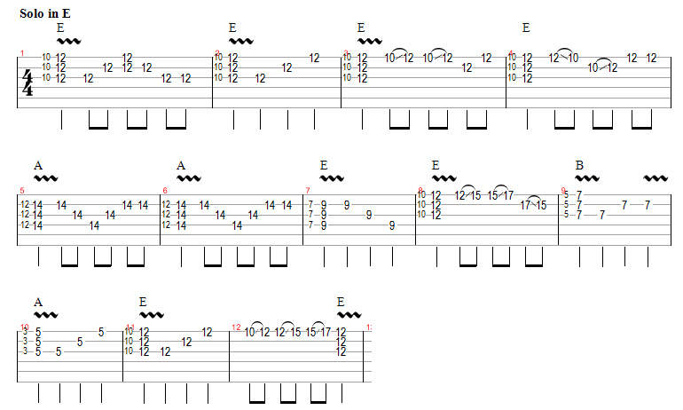 Silde in Standard tuning 