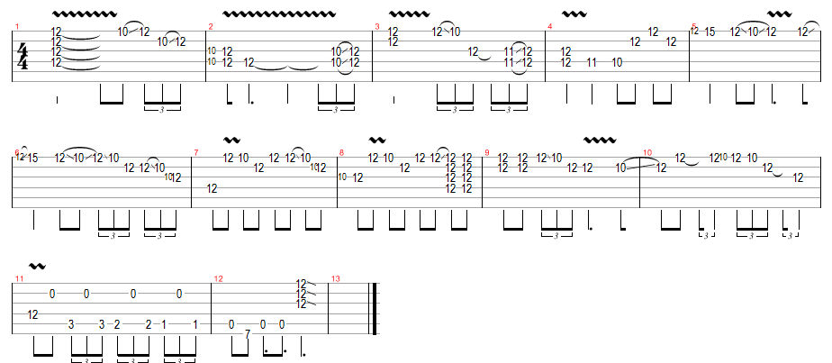 slide guitar solo in open g